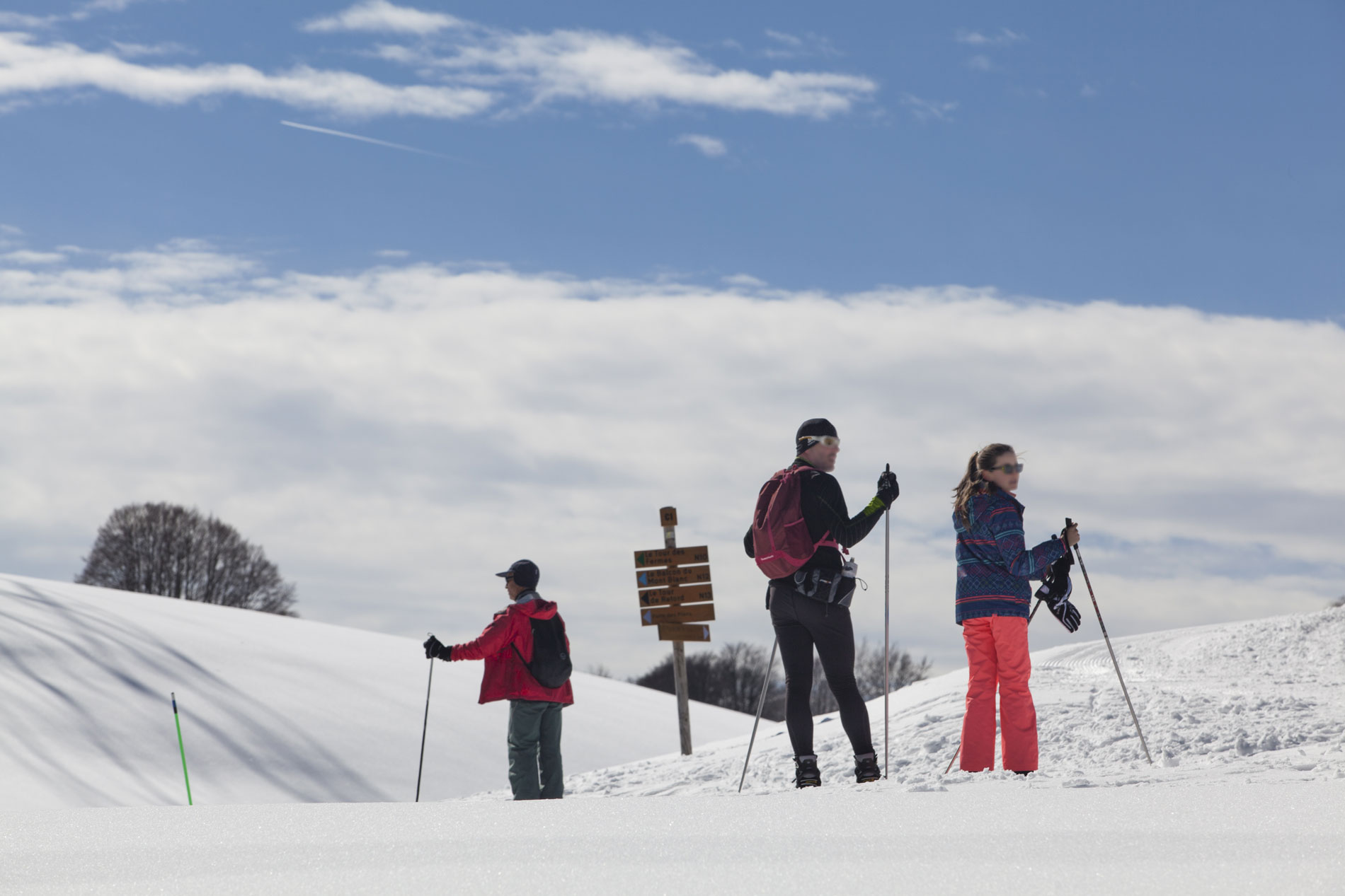 Ski de fond sur le Plateau de Retord ©Daniel Gillet