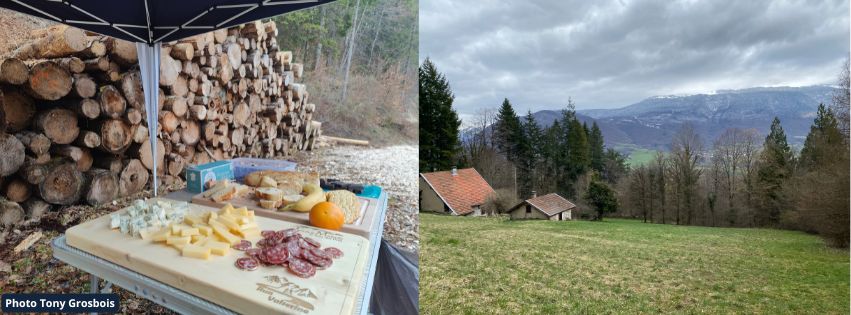 Ravitaillement et vue du le Jura