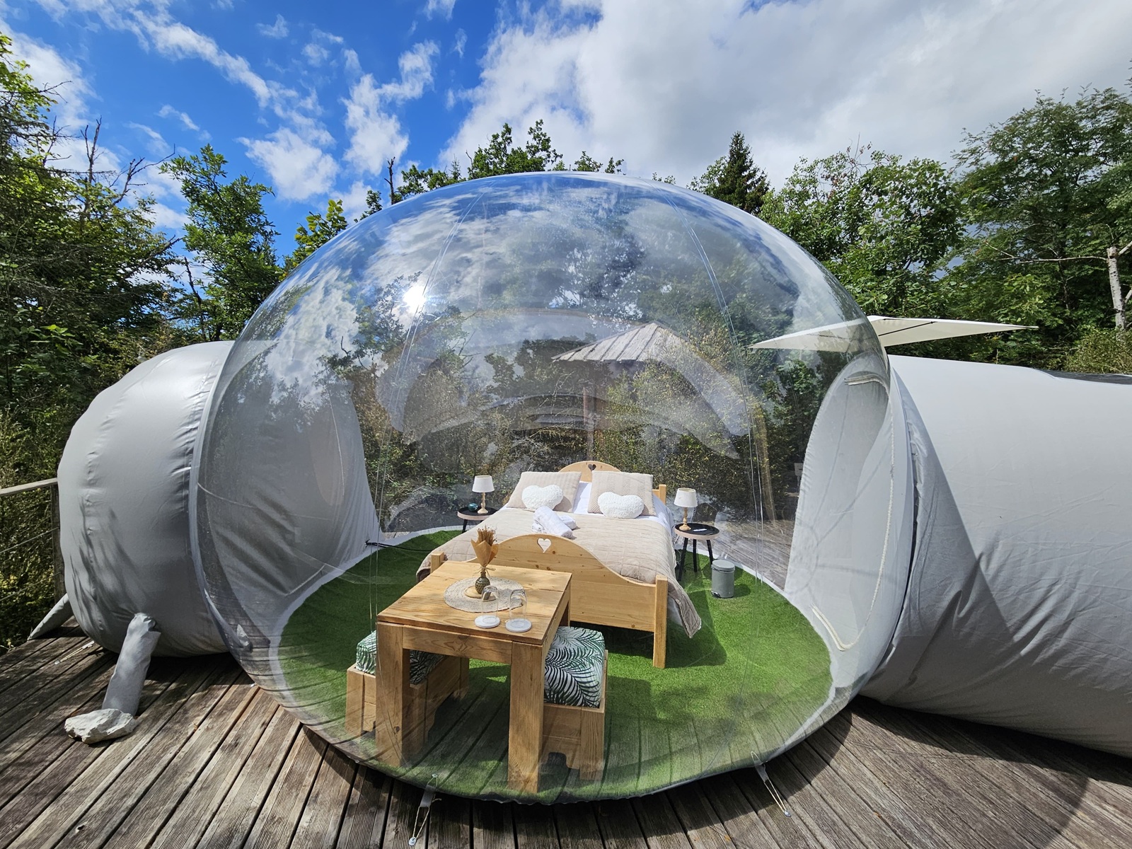 Bulle transparante du Domaine des Géorennes
