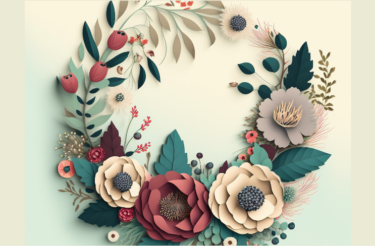 Atelier art floral : couronne végétale de Noël à la bibliothèque de Lancrans